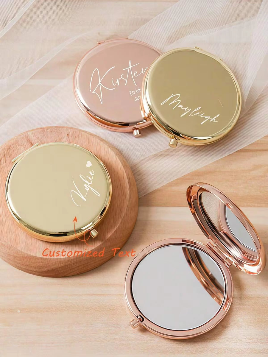Personalized Mini Makeup, Bridesmaid Gift, Birthday Flower Makeup, Ladies Pocket, Bridesmaid Thank You Gift, Bridal Party Gift, Fashion, Stylish, Casual, Minimalist, Personalized, Customized, Unique ,For Family, Mother's Day Gift, Gift Ideas, For Her